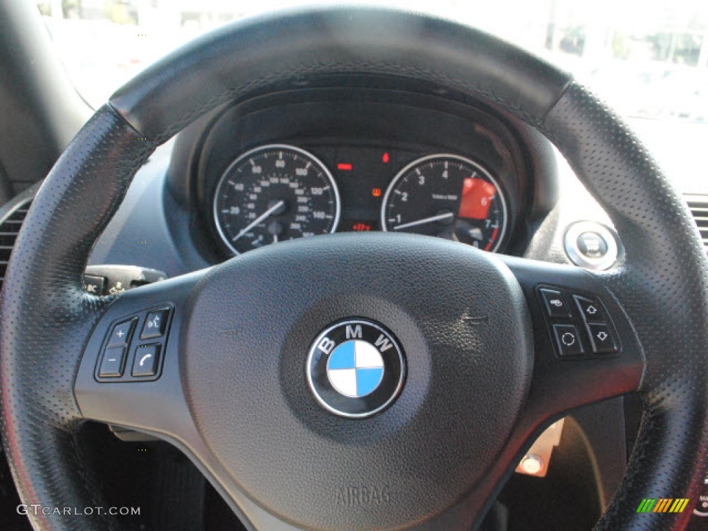 2008 1 Series 135i Convertible - Jet Black / Coral Red photo #18