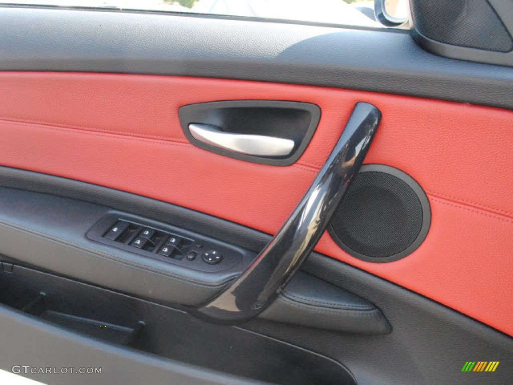 2008 1 Series 135i Convertible - Jet Black / Coral Red photo #25