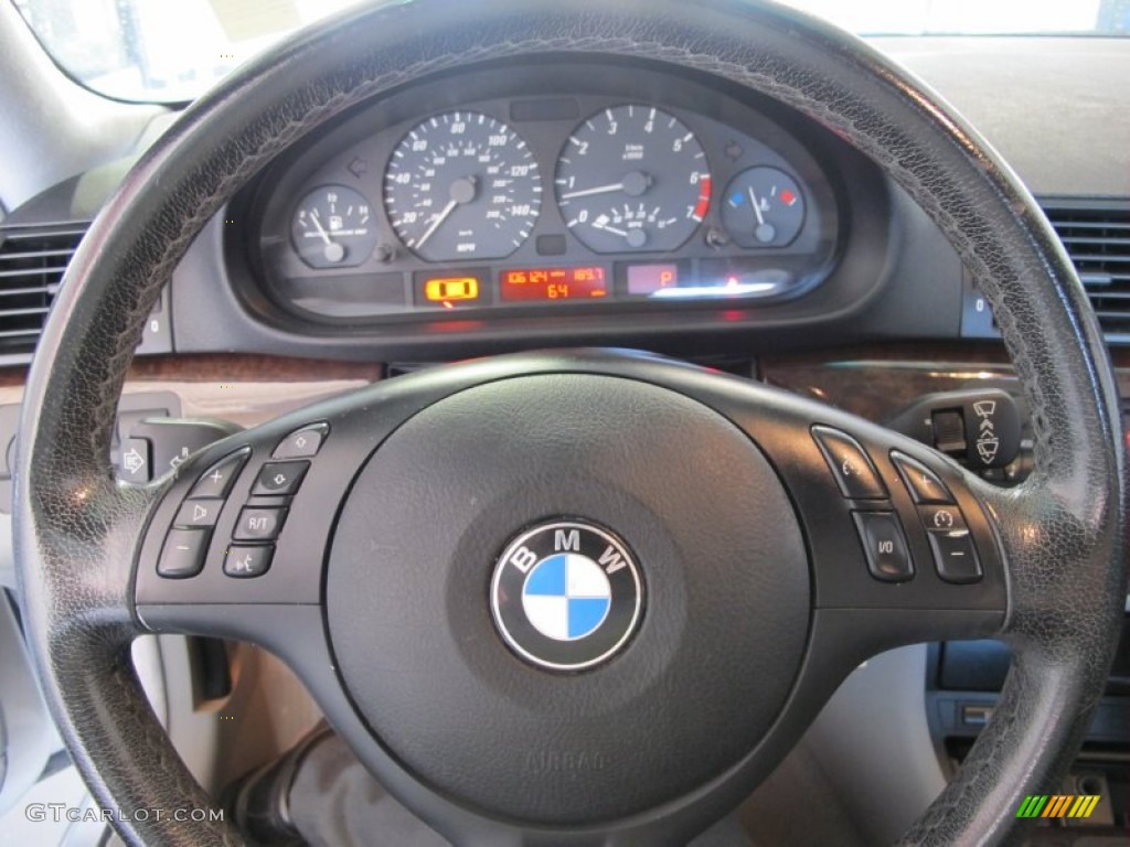 2002 3 Series 325i Coupe - Titanium Silver Metallic / Grey photo #14