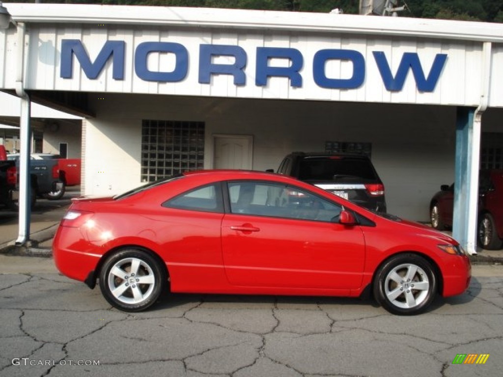 2006 Civic EX Coupe - Rallye Red / Gray photo #1