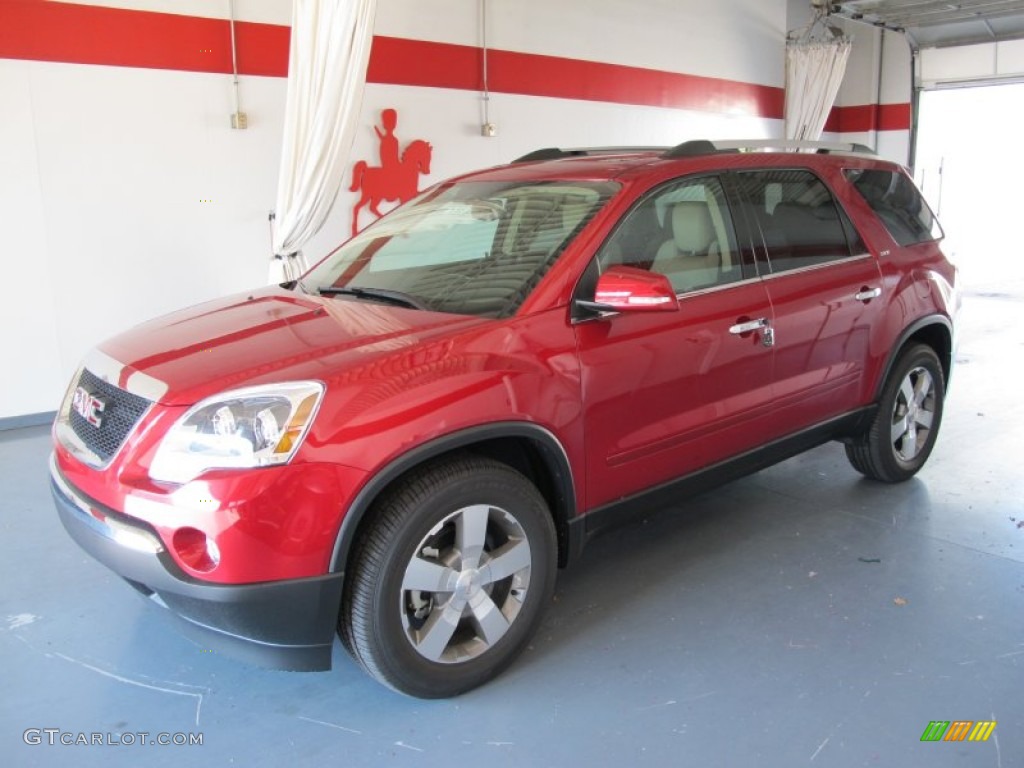 2012 Acadia SLT - Crystal Red Tintcoat / Cashmere photo #1