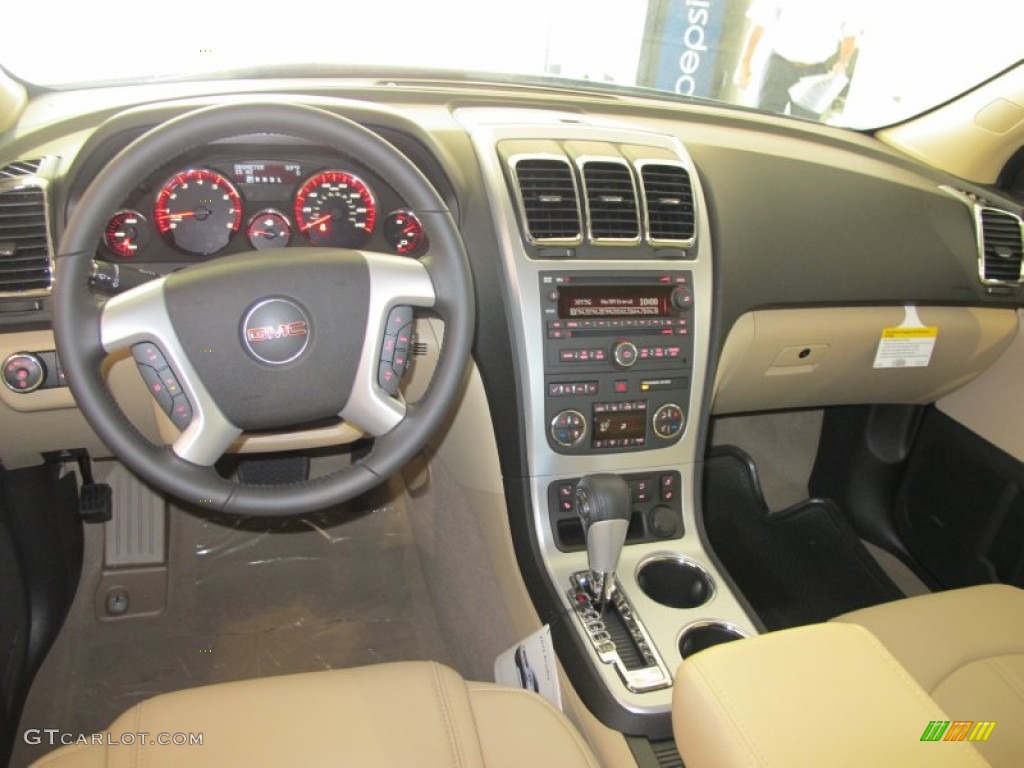 2012 GMC Acadia SLT Cashmere Dashboard Photo #53932021