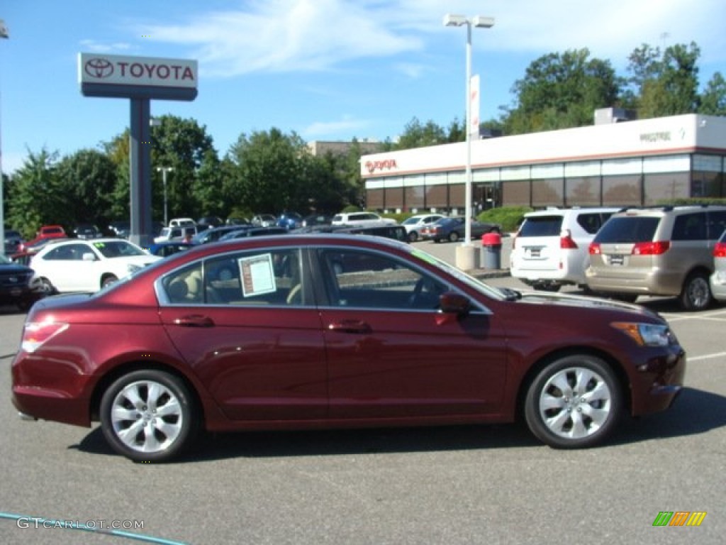 2008 Accord EX Sedan - Basque Red Pearl / Ivory photo #1