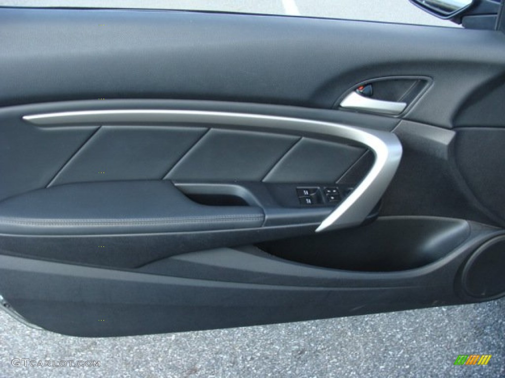 2009 Honda Accord EX-L V6 Coupe Black Door Panel Photo #53933353