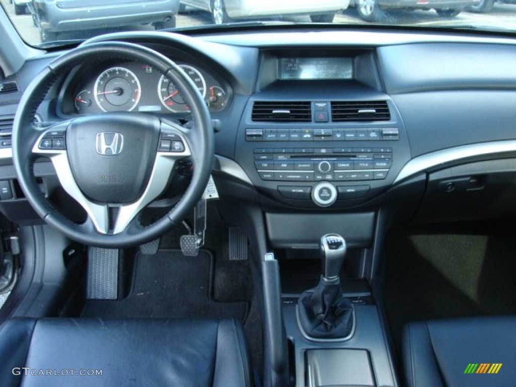 2009 Honda Accord EX-L V6 Coupe Black Dashboard Photo #53933380