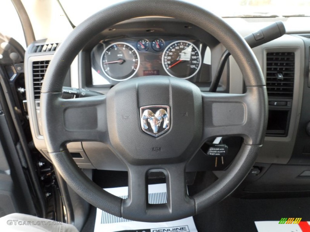 2009 Ram 1500 ST Quad Cab - Brilliant Black Crystal Pearl / Dark Slate/Medium Graystone photo #37