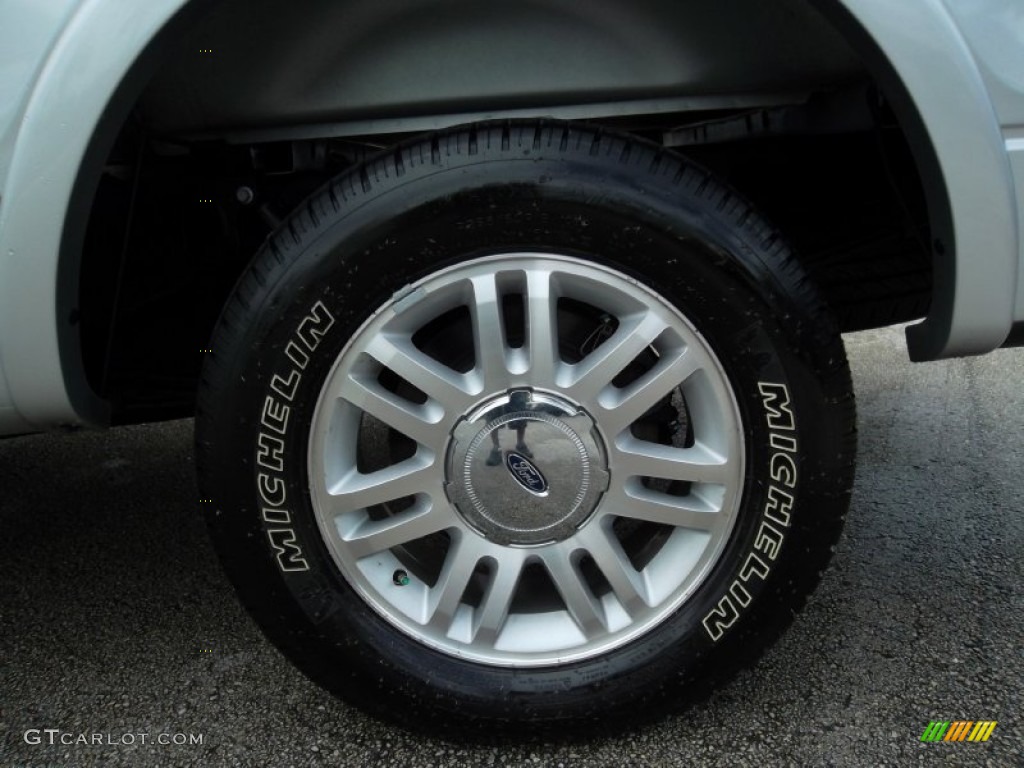 2010 F150 Lariat SuperCab - Ingot Silver Metallic / Black photo #10