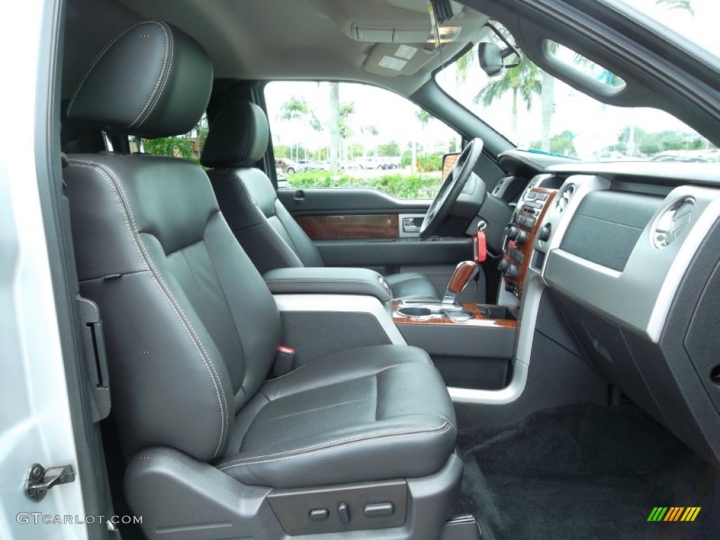2010 F150 Lariat SuperCab - Ingot Silver Metallic / Black photo #20