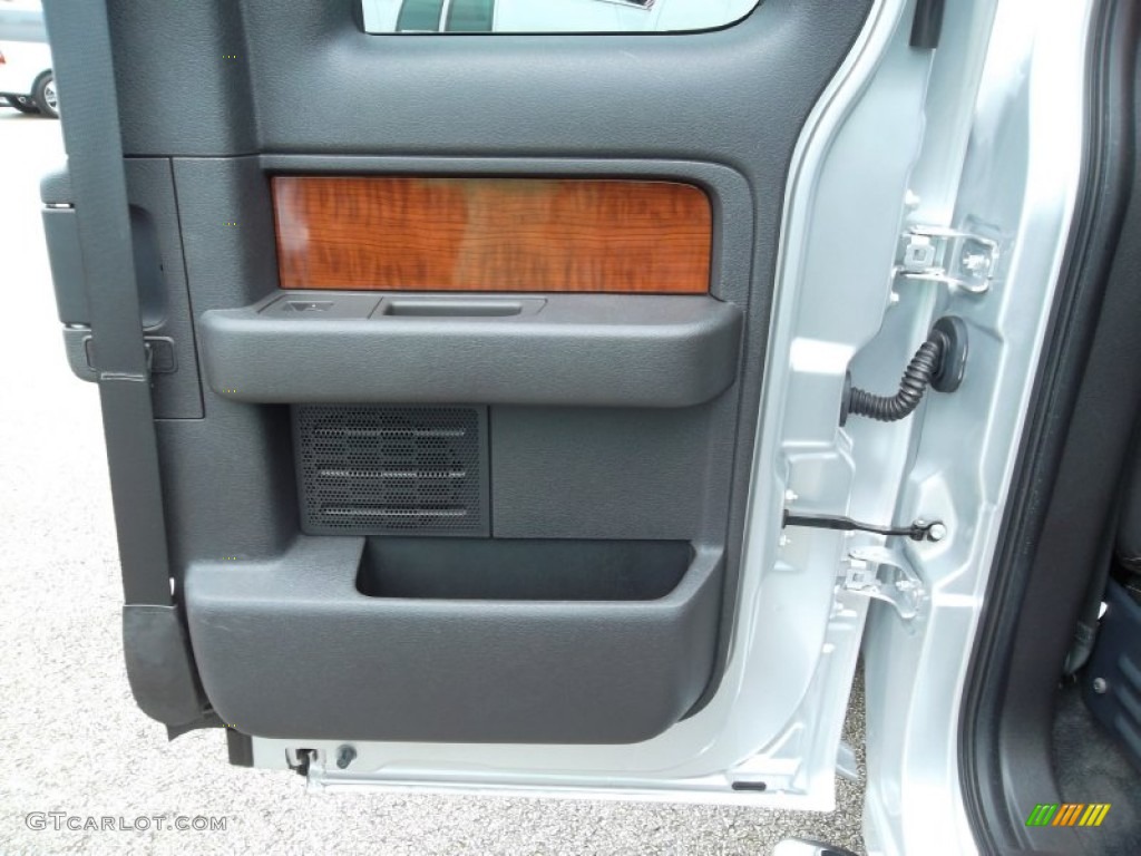 2010 F150 Lariat SuperCab - Ingot Silver Metallic / Black photo #22