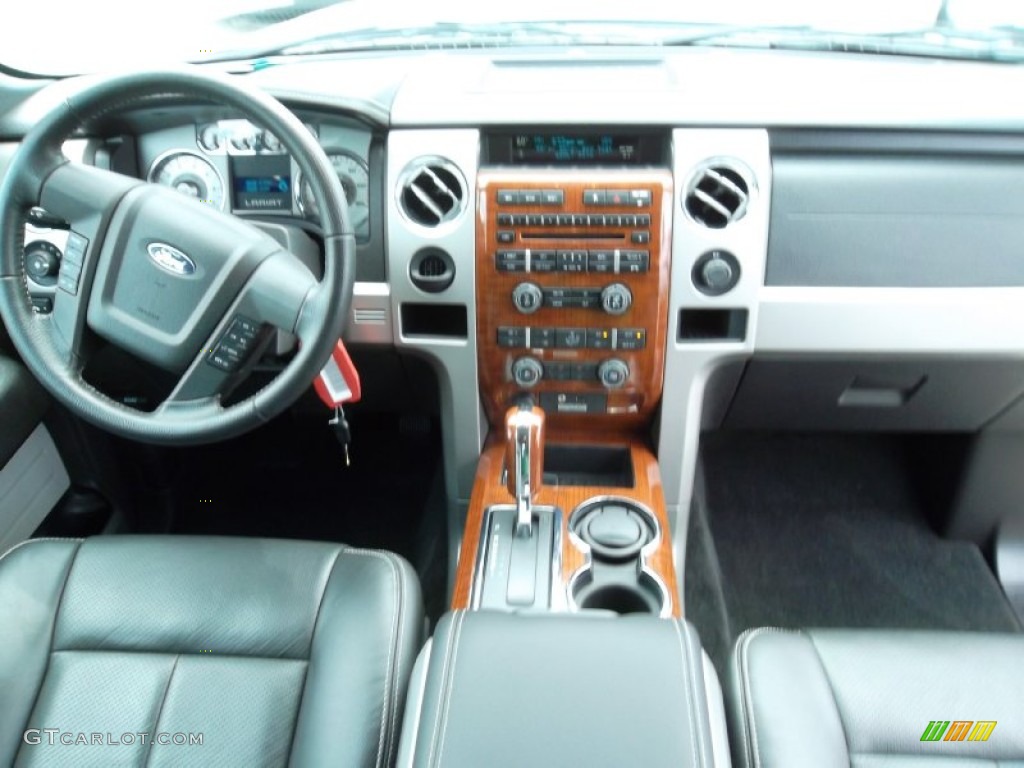 2010 F150 Lariat SuperCab - Ingot Silver Metallic / Black photo #26