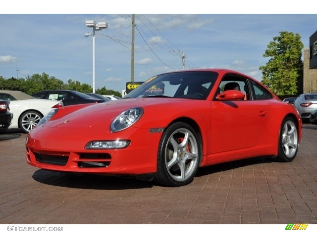 2008 911 Carrera 4S Coupe - Guards Red / Black photo #6