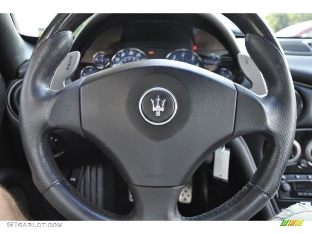 2006 Maserati GranSport Coupe Black Steering Wheel Photo #53937904