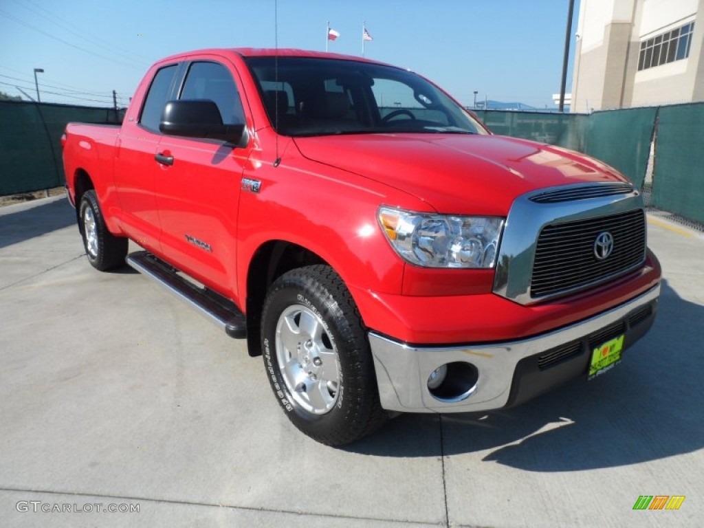 2007 Tundra SR5 Double Cab - Radiant Red / Beige photo #1
