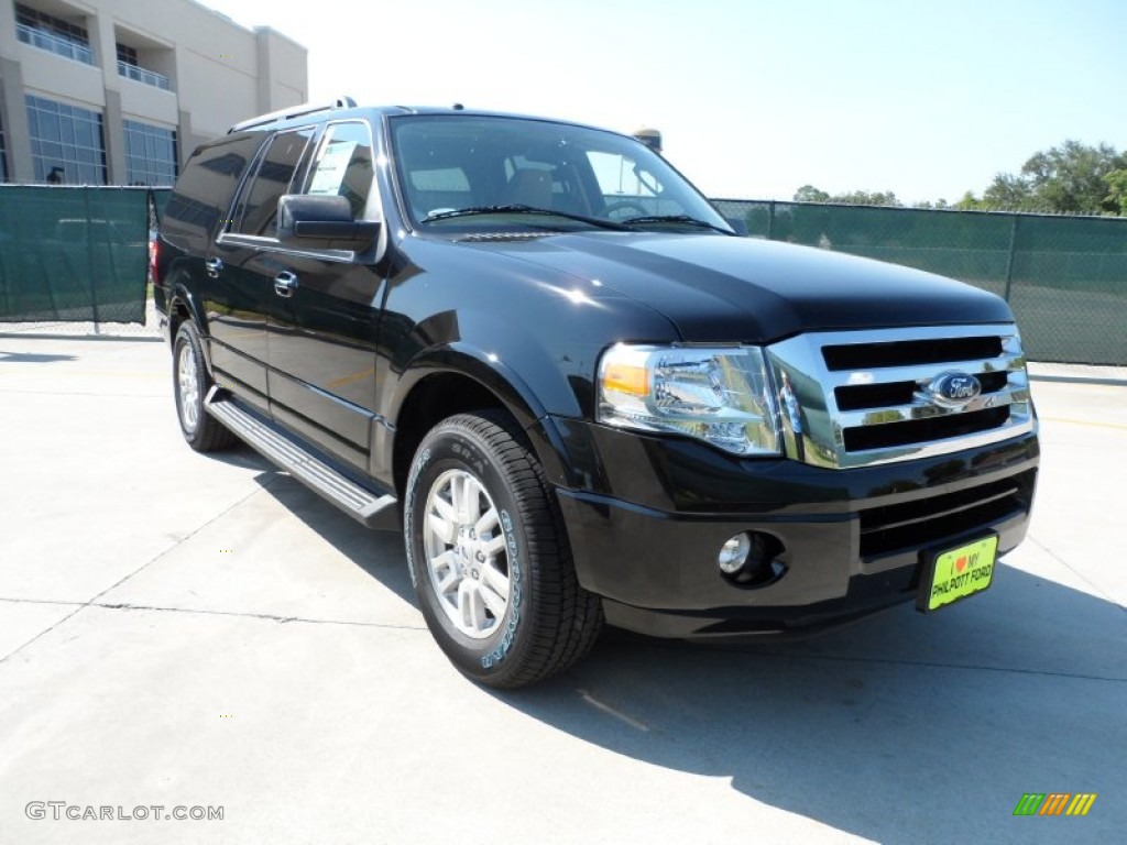 2011 Expedition EL XLT - Ebony Black / Stone photo #1