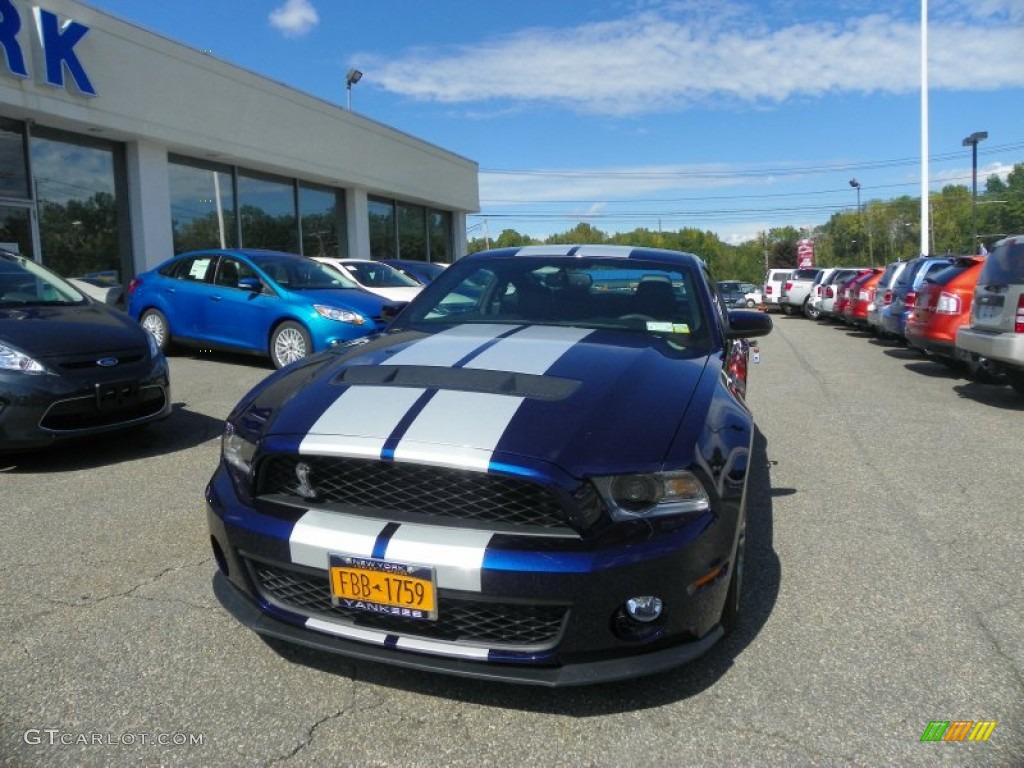 2011 Mustang Shelby GT500 Coupe - Kona Blue Metallic / Charcoal Black/White photo #3