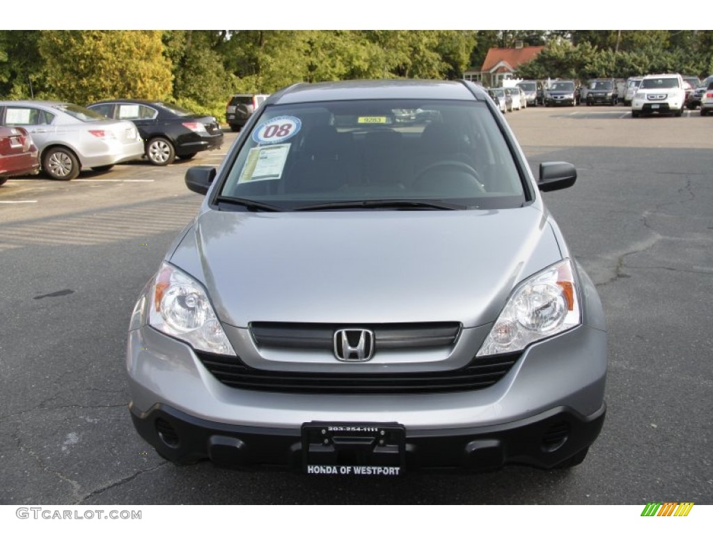 2008 CR-V LX 4WD - Whistler Silver Metallic / Black photo #2