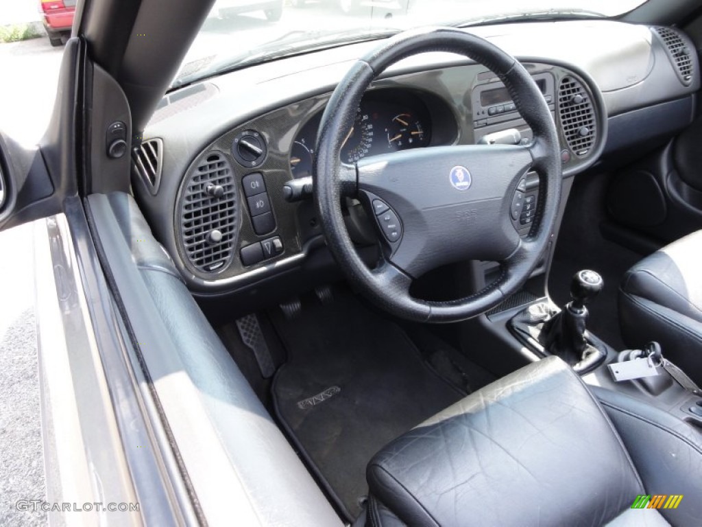 Charcoal Grey Interior 2003 Saab 9-3 SE Convertible Photo #53942252