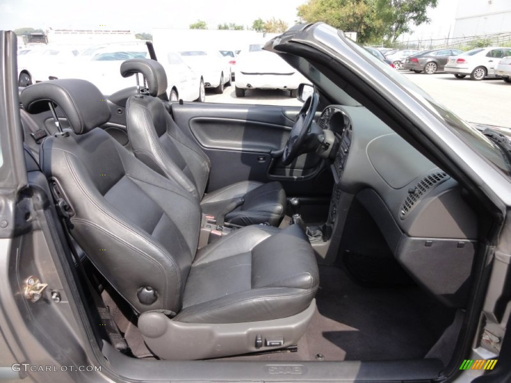 Charcoal Grey Interior 2003 Saab 9-3 SE Convertible Photo #53942315