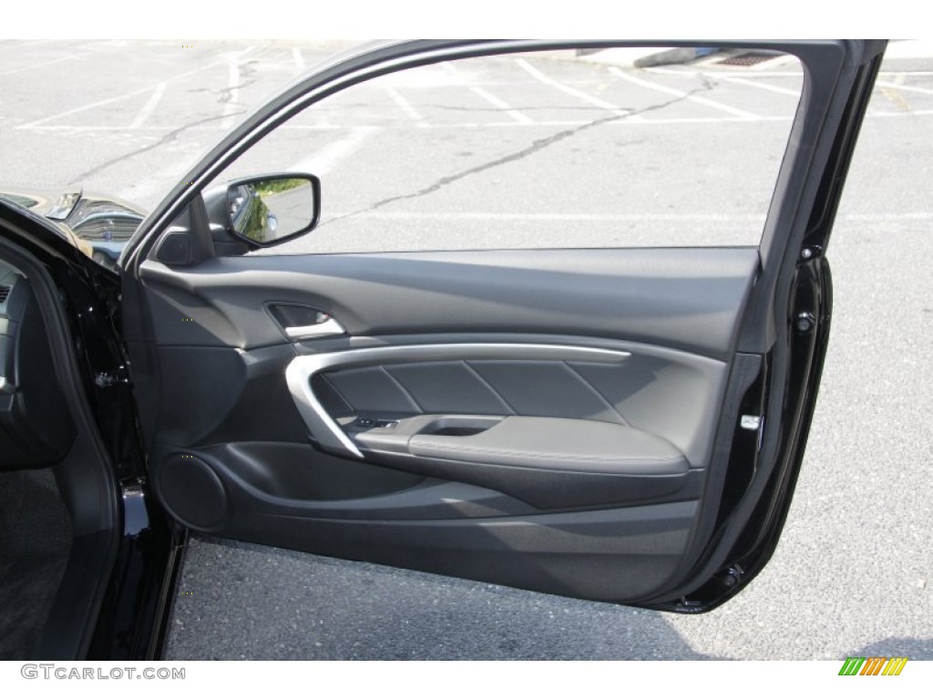 2011 Honda Accord EX-L V6 Coupe Black Door Panel Photo #53942678