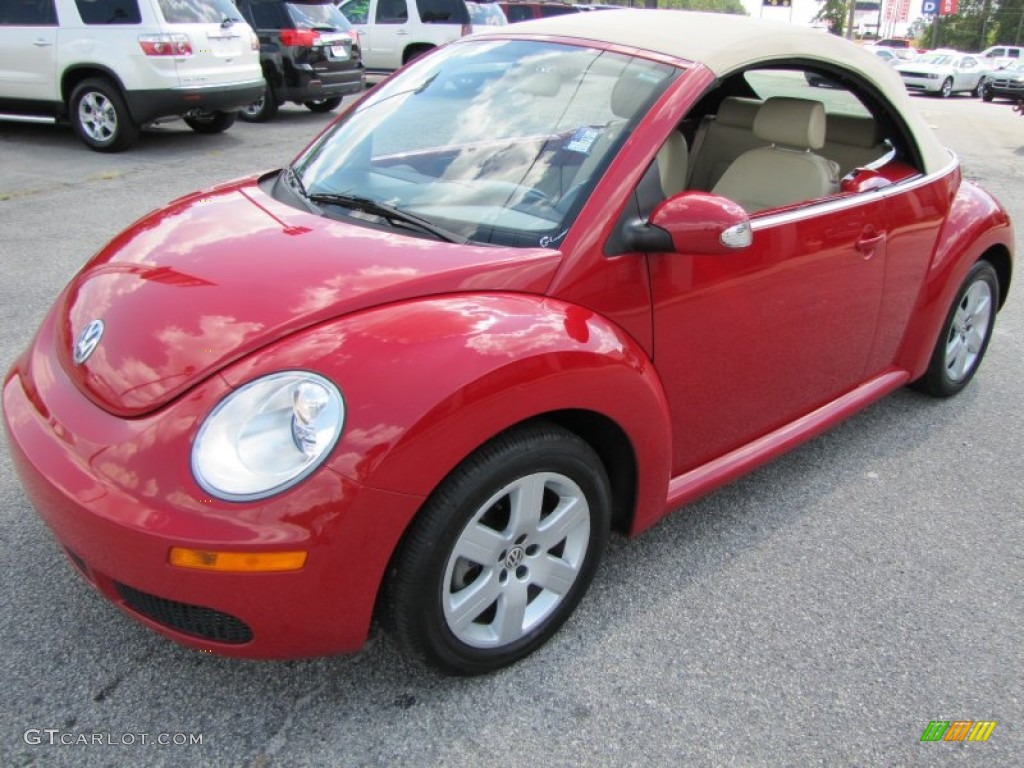 Salsa Red 2007 Volkswagen New Beetle 2.5 Convertible Exterior Photo #53944559