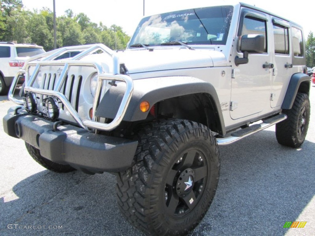Bright Silver Metallic 2010 Jeep Wrangler Unlimited Sport 4x4 Exterior Photo #53945105