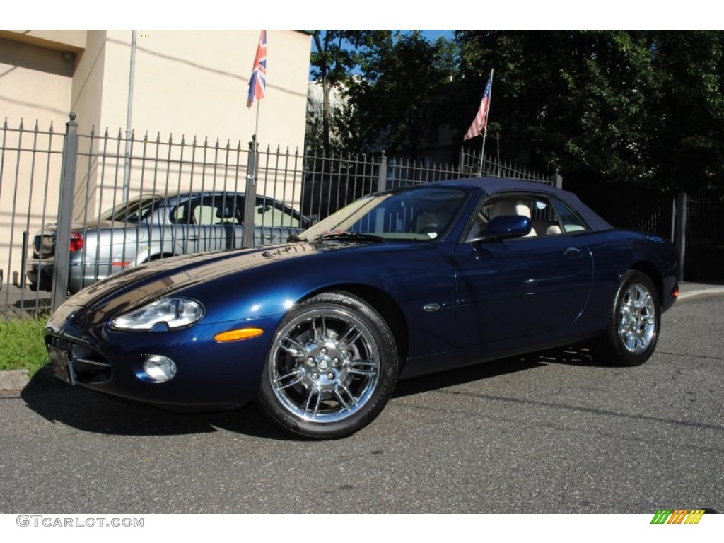 Sapphire Blue Metallic Jaguar XK