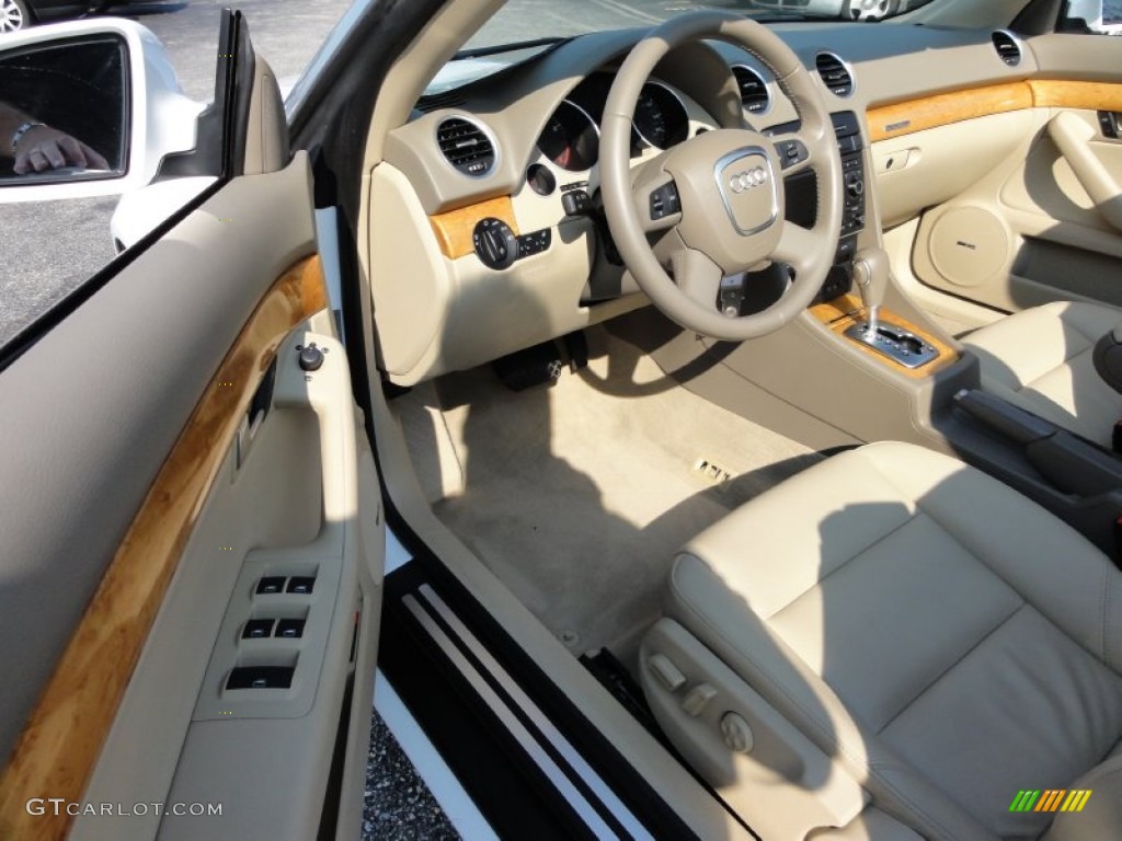 Beige Interior 2009 Audi A4 3.2 quattro Cabriolet Photo #53945372