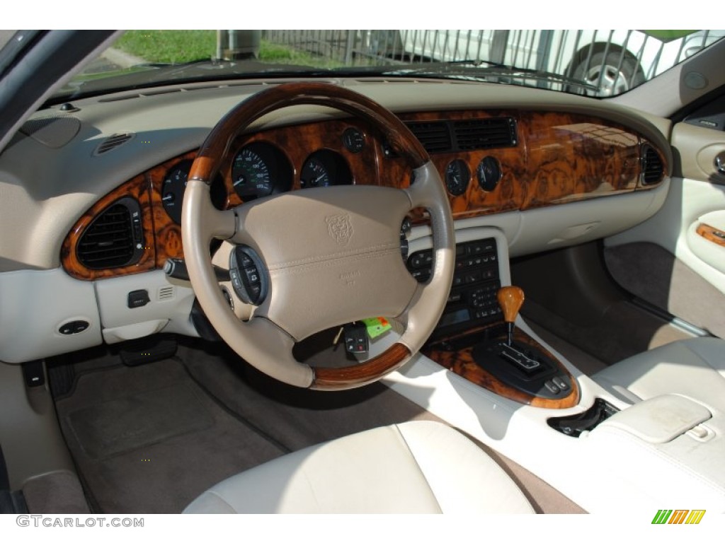 Ivory Interior 2002 Jaguar XK XK8 Convertible Photo #53945408