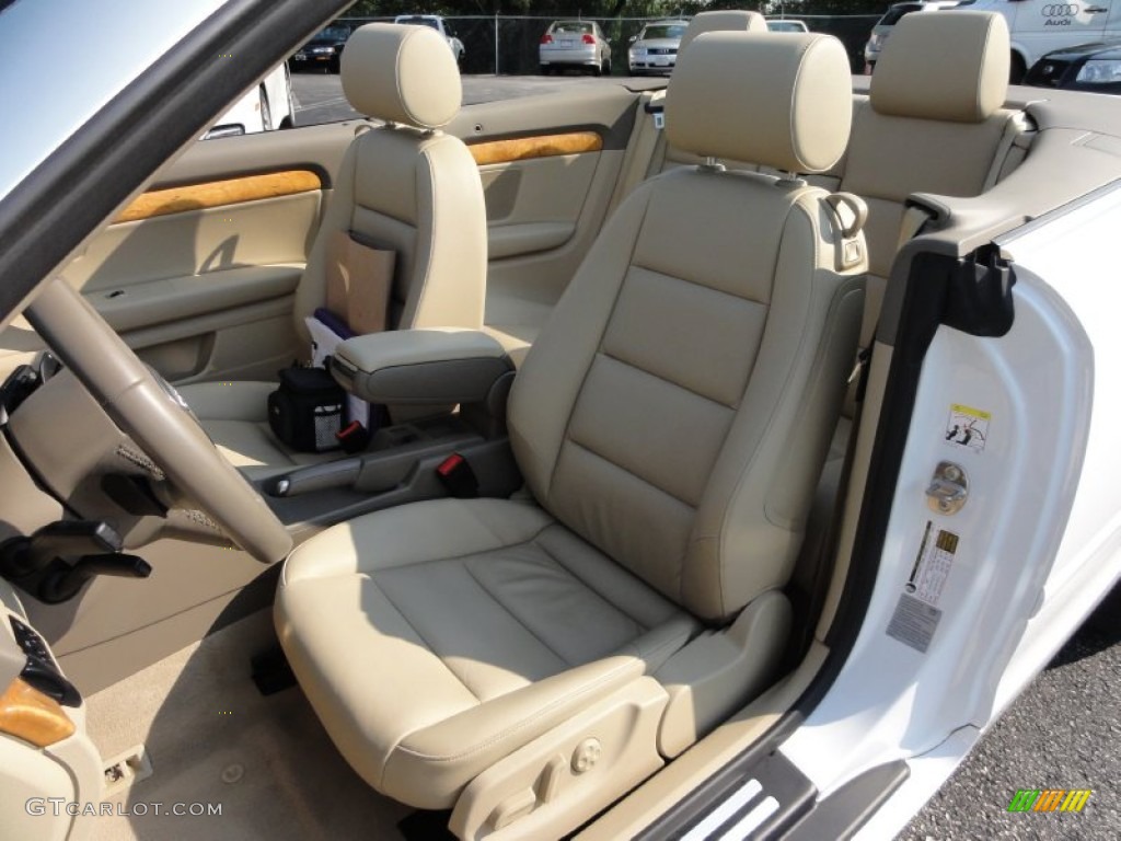 Beige Interior 2009 Audi A4 3.2 quattro Cabriolet Photo #53945414