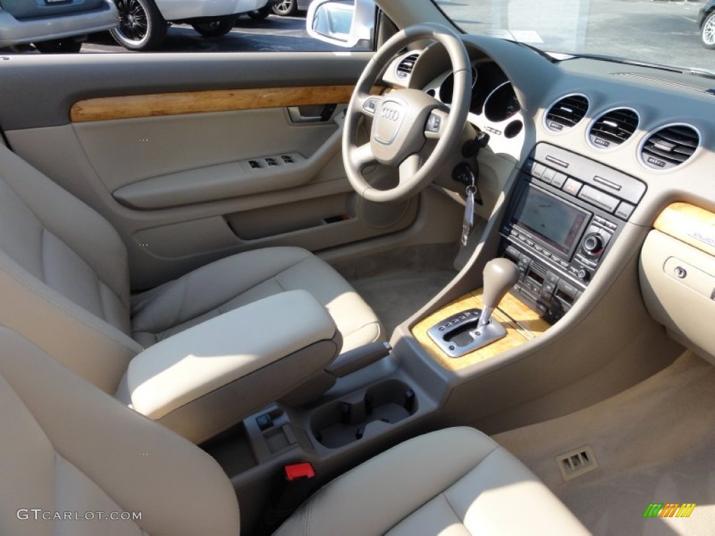 Beige Interior 2009 Audi A4 3.2 quattro Cabriolet Photo #53945429