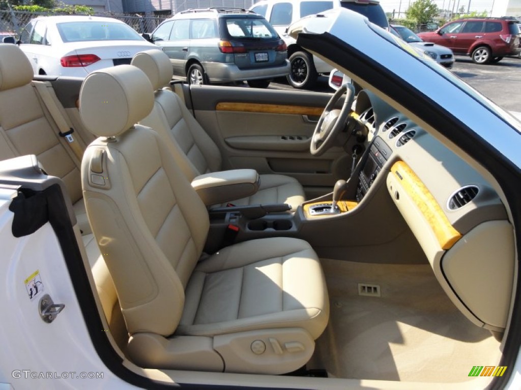 Beige Interior 2009 Audi A4 3.2 quattro Cabriolet Photo #53945444