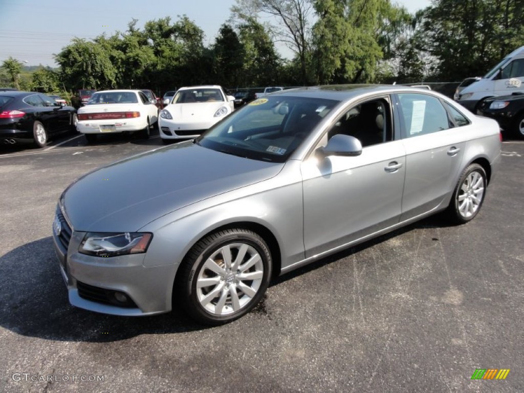 Quartz Grey Metallic 2009 Audi A4 2.0T Premium quattro Sedan Exterior Photo #53945645