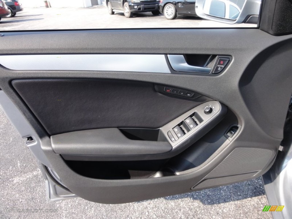 2009 Audi A4 2.0T Premium quattro Sedan Black Door Panel Photo #53945753