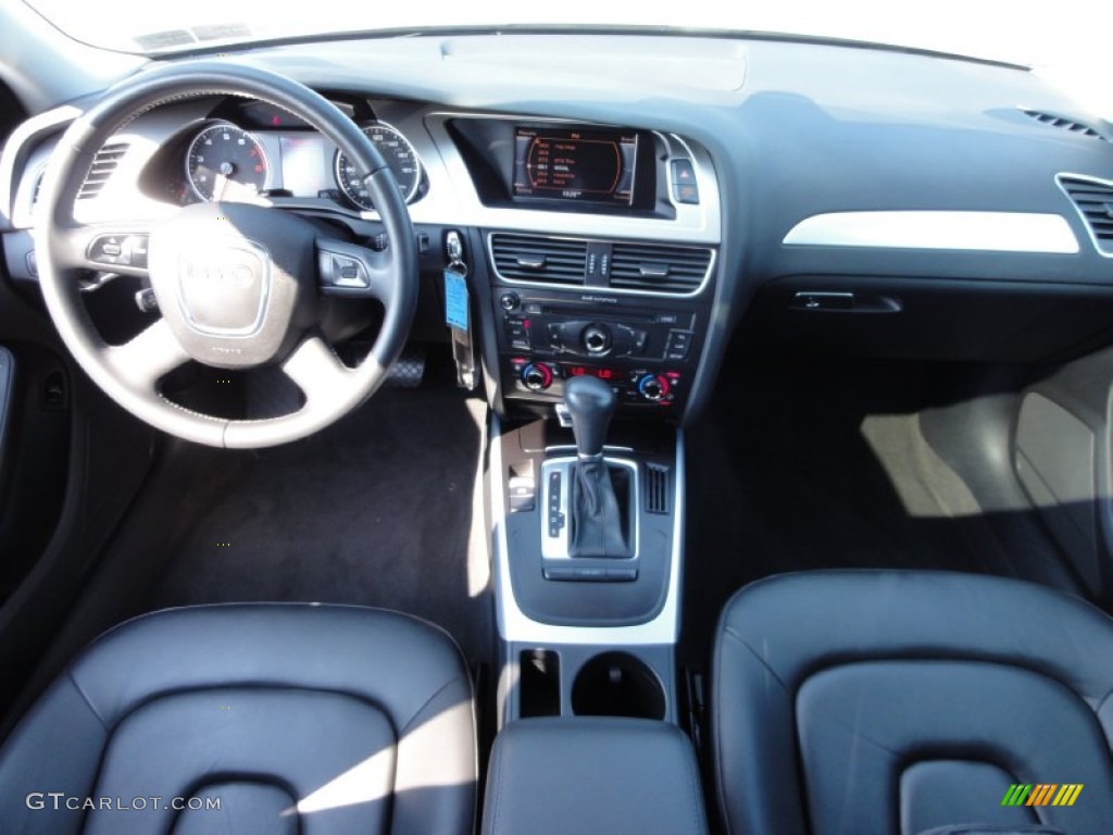 2009 Audi A4 2.0T Premium quattro Sedan Black Dashboard Photo #53945867