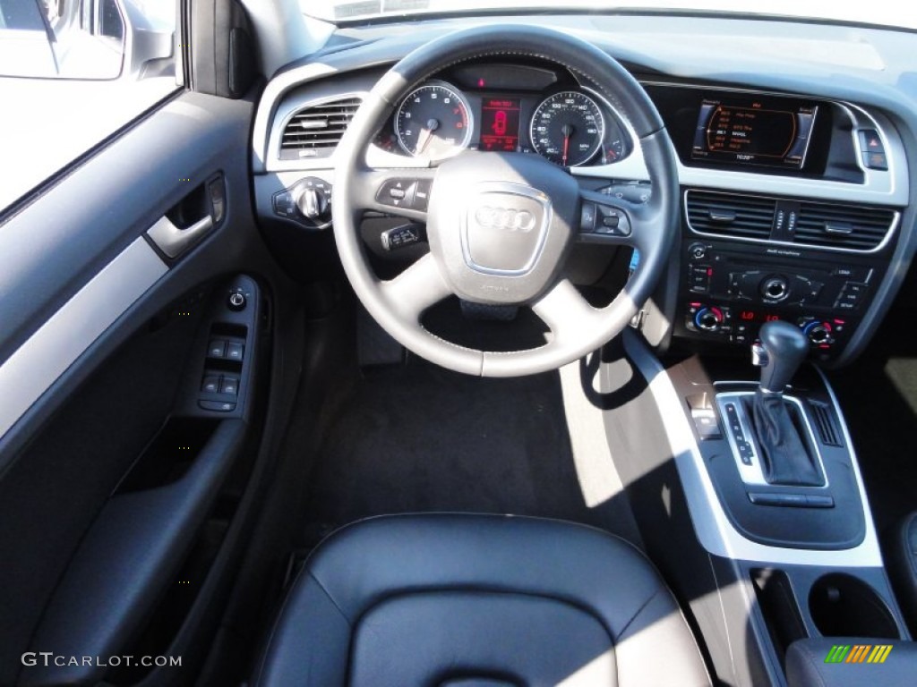 2009 Audi A4 2.0T Premium quattro Sedan Black Dashboard Photo #53945875