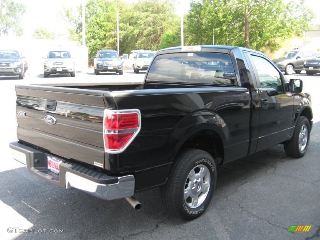 2010 F150 XLT Regular Cab - Tuxedo Black / Medium Stone photo #6