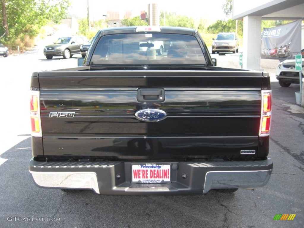 2010 F150 XLT Regular Cab - Tuxedo Black / Medium Stone photo #7