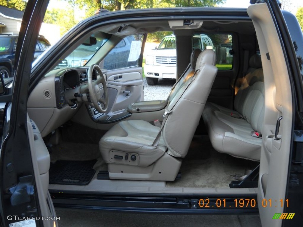Sandstone Interior 2002 GMC Sierra 1500 Denali Extended Cab 4WD Photo #53946524