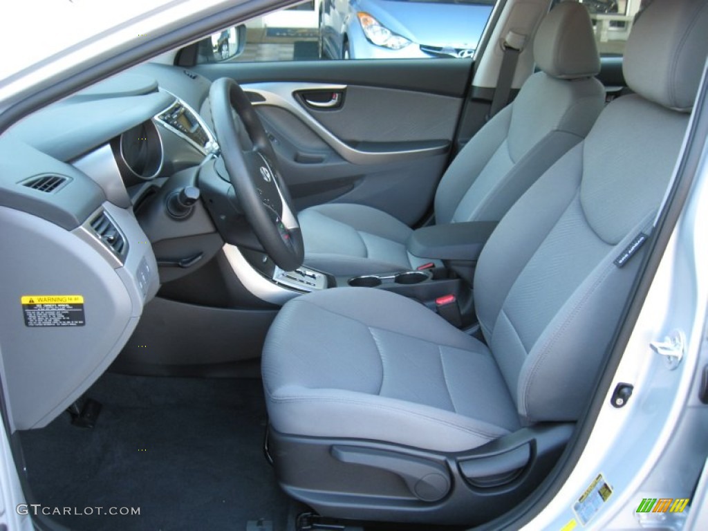 Gray Interior 2012 Hyundai Elantra GLS Photo #53946986