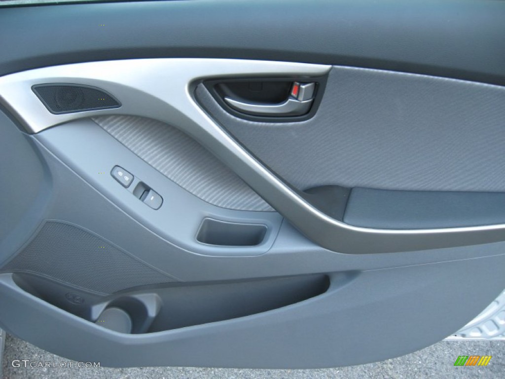 2012 Hyundai Elantra GLS Gray Door Panel Photo #53947055