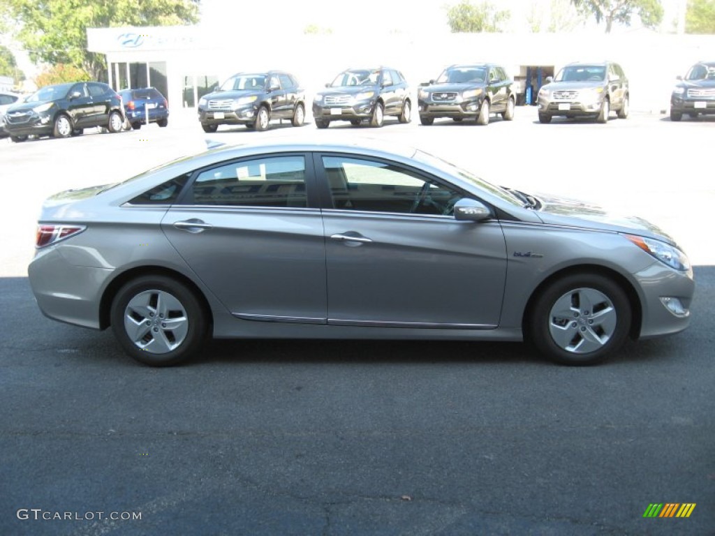 Hyper Silver Metallic 2011 Hyundai Sonata Hybrid Exterior Photo #53947172