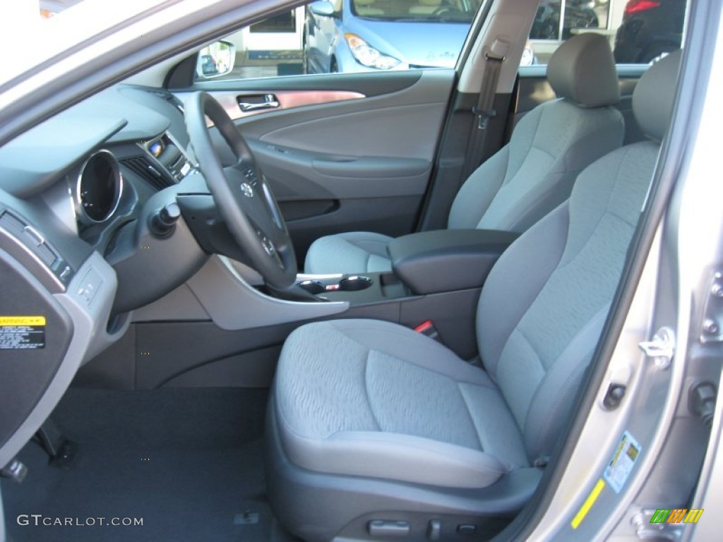 Gray Interior 2011 Hyundai Sonata Hybrid Photo #53947244