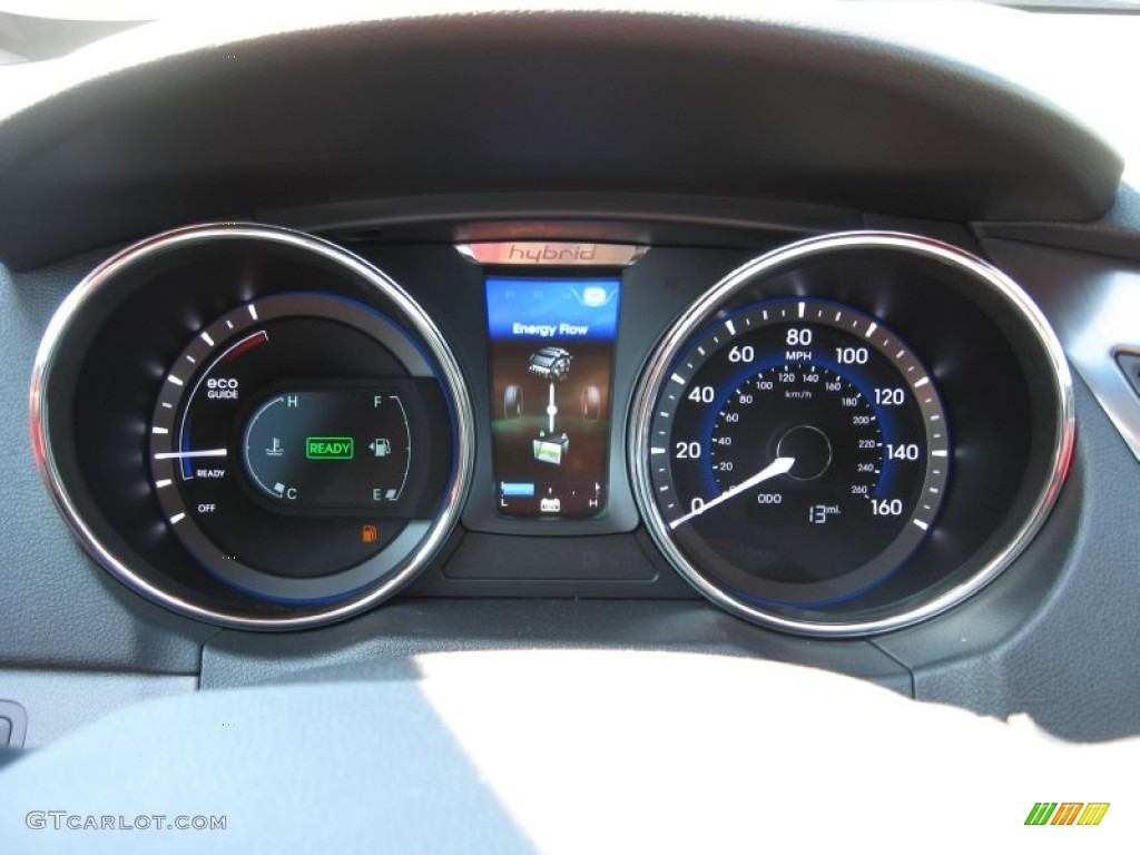 2011 Hyundai Sonata Hybrid Gauges Photo #53947376