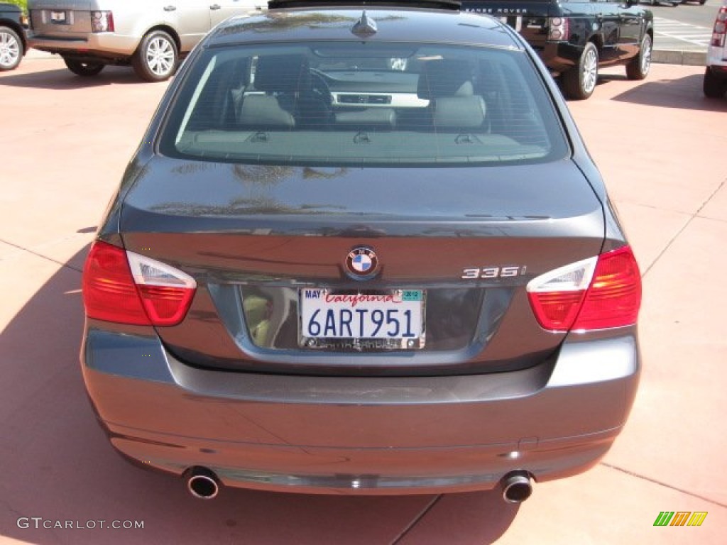 2008 3 Series 335i Sedan - Sparkling Graphite Metallic / Black photo #4