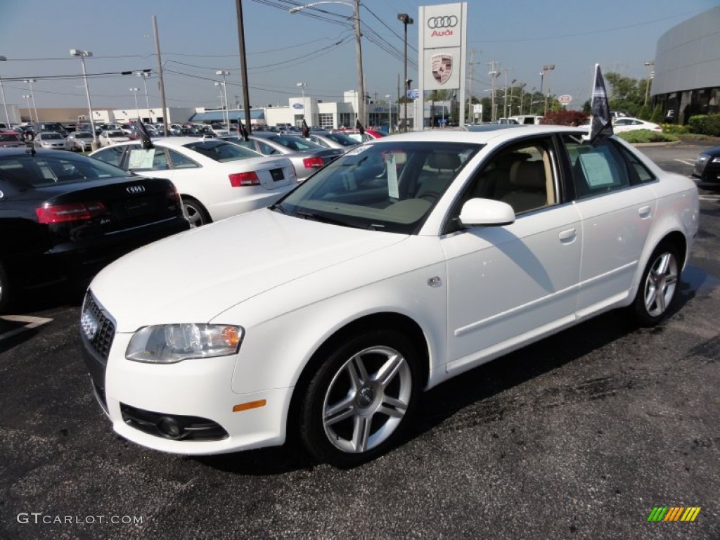 Ibis White 2008 Audi A4 2.0T quattro S-Line Sedan Exterior Photo #53947415