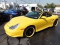 2003 Speed Yellow Porsche Boxster S  photo #2