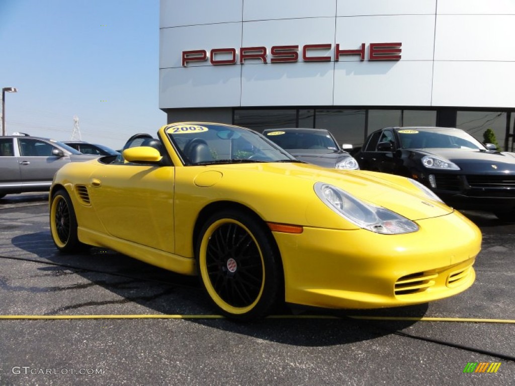 Speed Yellow 2003 Porsche Boxster S Exterior Photo #53948150