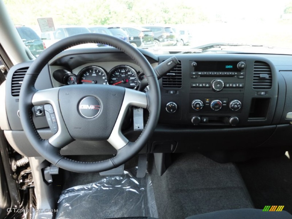 2011 GMC Sierra 2500HD SLE Extended Cab 4x4 Ebony Dashboard Photo #53948177
