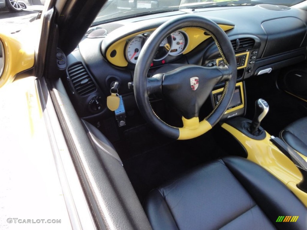 Black Interior 2003 Porsche Boxster S Photo #53948200