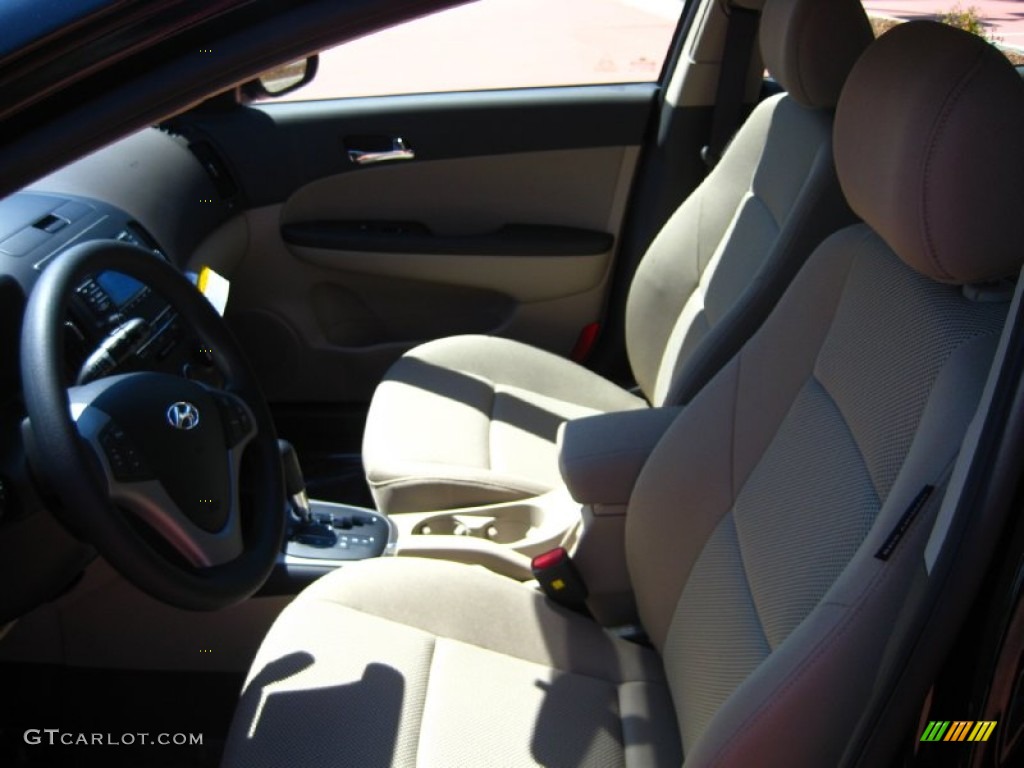 2012 Elantra GLS Touring - Midnight Black / Beige photo #5